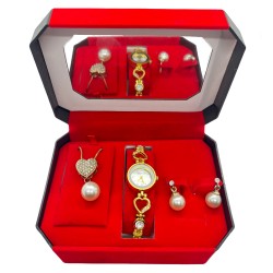 CONJUNTO DE AROS Y RELOJ