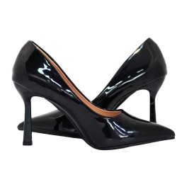 Zapato taco alto negro mujer