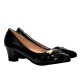 Zapato taco alto negro mujer