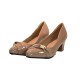 Zapato taco alto negro mujer