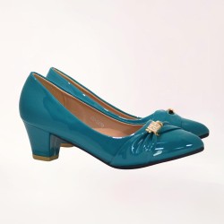 Zapato taco alto negro mujer