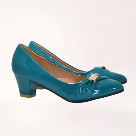 Zapato taco alto negro mujer
