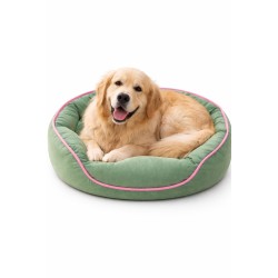 cama para perro verde grande