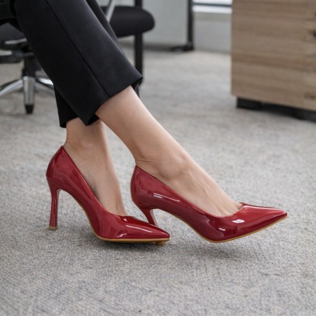 Zapato taco alto negro mujer